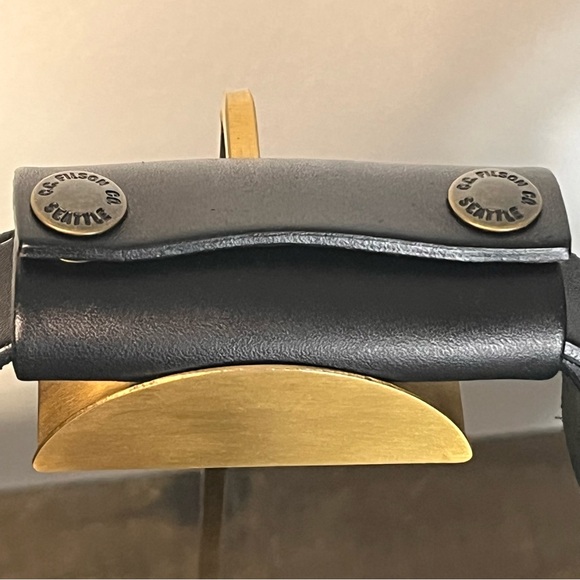 Filson 48hr Tin Cloth Duffel Bag Trolly Strap Bridle Leather Timeless Unisex - Picture 8 of 16